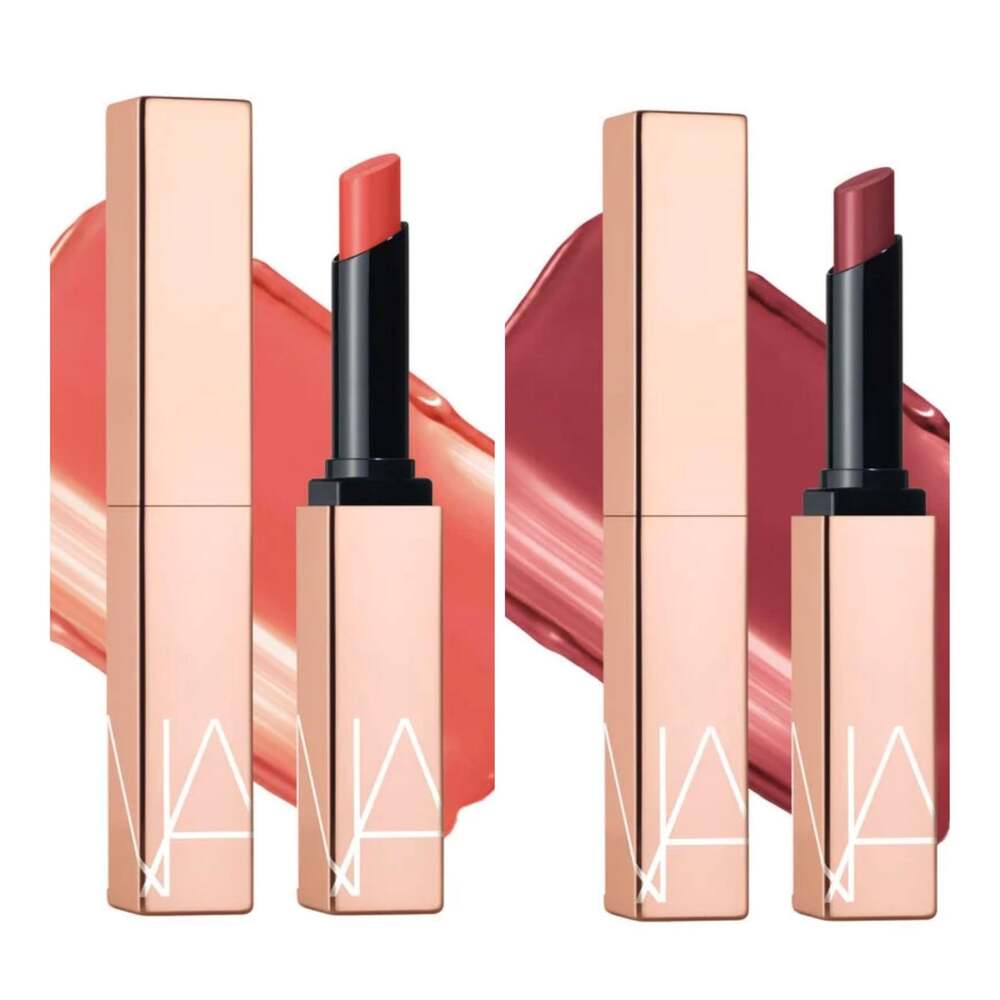 2XNARS Afterglow Sensual Shine Lipstick in Truth or Dare and Turned on. NIB!